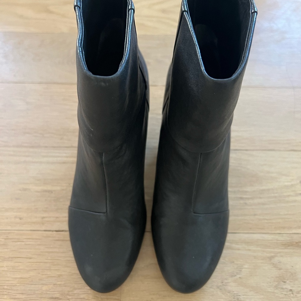 Rag & Bone Newbury Black Leather Ankle Boots